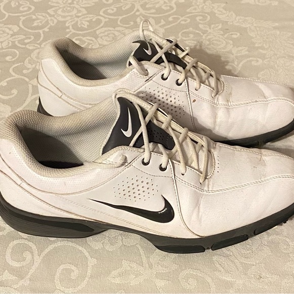 NIKE Durasport III Soft Spike Golf Shoes White Size: 9 - Picture 3 of 10
